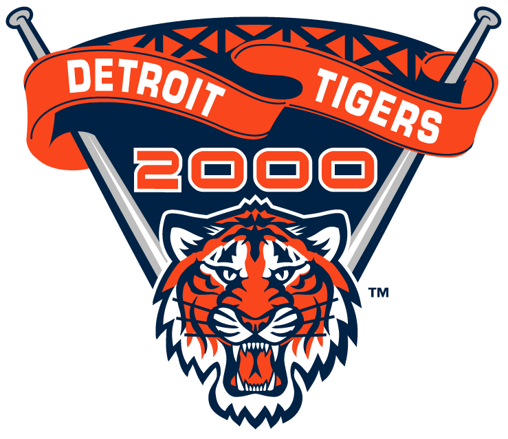 Detroit Tigers 2000 Stadium Logo t shirts DIY iron ons